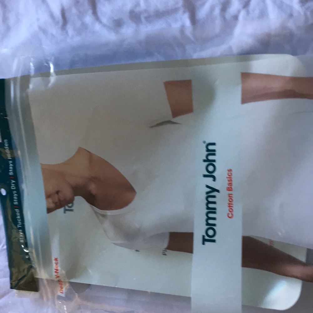 Tommy John  cotton V neck tees